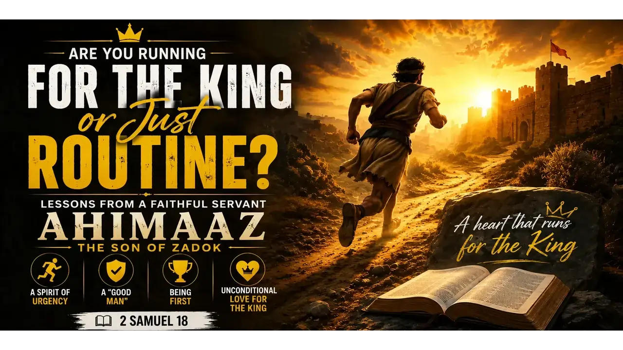 Lessons from Ahimaaz: A Call to Spiritual Urgency